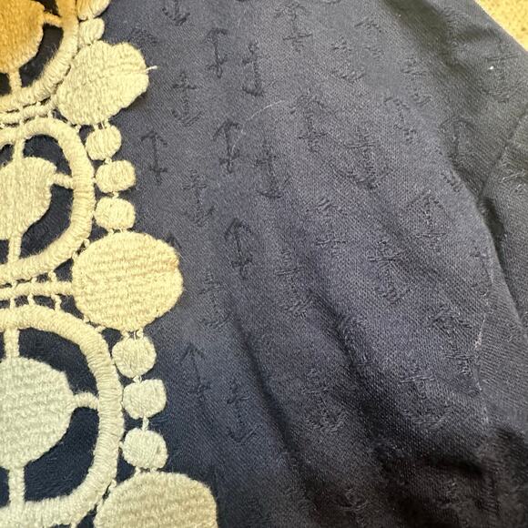 Lilly Pulitzer Navy Blue Top sz 6 - Picture 7 of 9